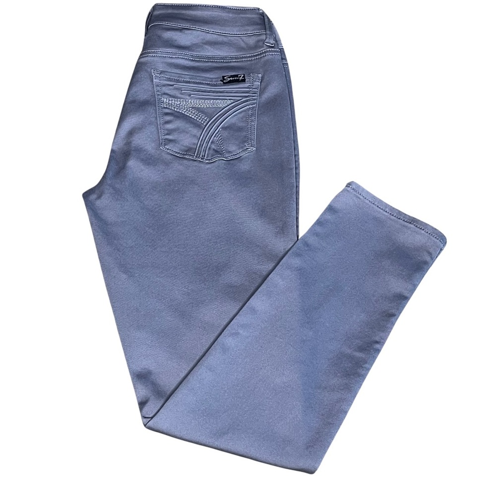 Seven7 High Rise Skinny Fit Light Gray Size 4 Jeans Nice Stretch